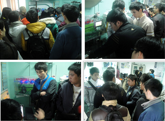 2013年12月16日，广东技术师范学院学生来粤嵌广州总部参观学习